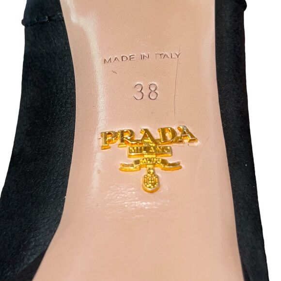 Prada Black Suede Platform Pumps - Picture 9 of 15
